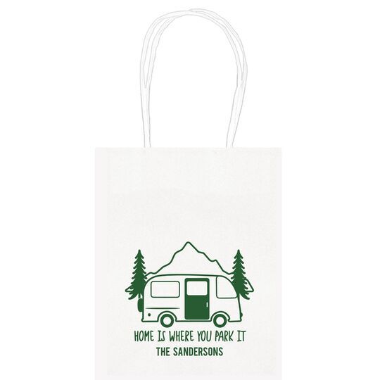 Home Is Where You Park It Mini Twisted Handled Bags